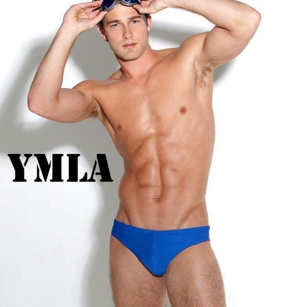 YMLA Low Rise Pouch Swim Briefs Medium 32-40" waist Gently worn